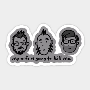 MWIGTKM PODCAST SHIRT Sticker